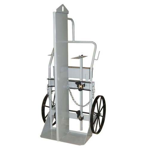 Double Cylinder Hand Truck With Firewall and Hoist Ring, 20" Steel Wheels, Tool Box - 35048