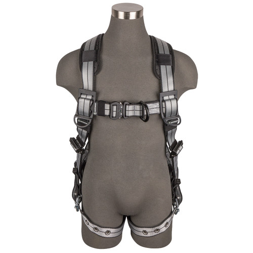 SAFEWAZE PRO+ Slate Full Body Harness: Alu 1D, Alu QC Chest, Alu FD, TB Legs (2X)