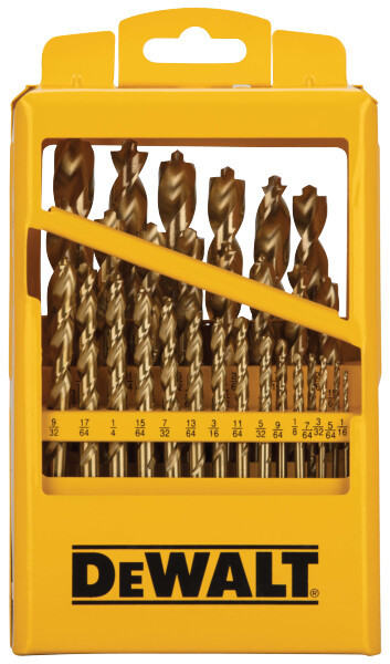 DEWALT Titanium Nitride Coated Drill Bit Set With Pilot Point, 29-Piece