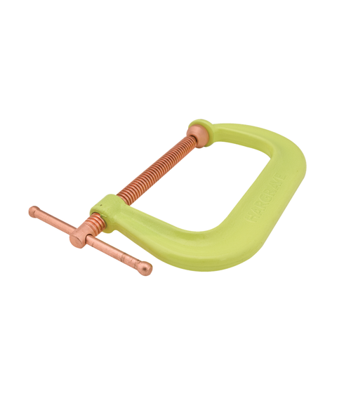 WILTON H402CS, Spark-Duty Drop Forged Hi-Vis C-Clamp 0 - 2" Opening Capacity