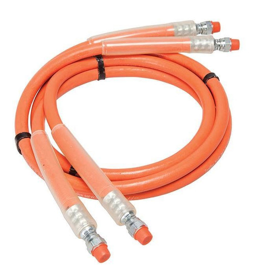 GREENLEE Hose Assembly - 3/8 x 8' Orange - 3/8" NPTF Male Swivel Fittings