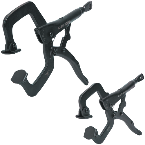 C-Clamp Locking Pliers with Swivel Jaws Set, 6- and 11-Inch, 2-Piece