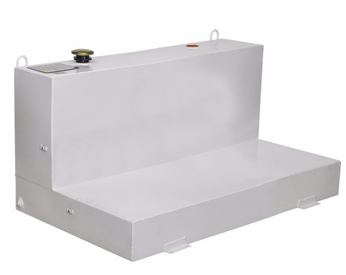 JOBOX 103 Gallon White L-Shaped Steel Liquid Transfer Tank for Trucks