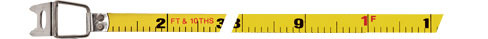 100FT ST Hook End G2 Blade Long Tape Measure 6/PK
