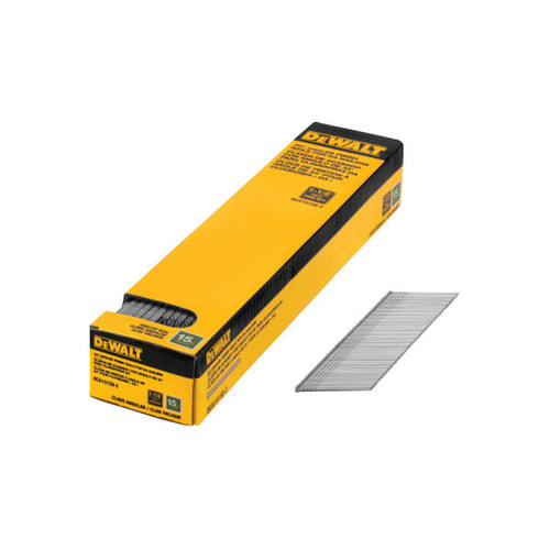 DEWALT 15 Gauge 1-1/2" Da Style Angled Finish Nails 2,500 Quantity