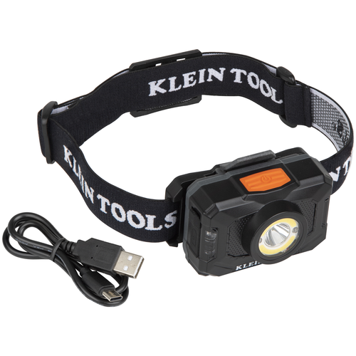 Rechargeable 2-Color LED Headlamp with Adjustable Strap