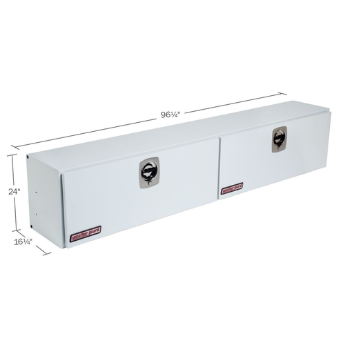 96.25" Super Side - Steel, White Finish