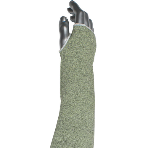 Kut Gard® MSATAHA13EW-T  Cut Resistant Sleeve, Size 20", Green, ANSI A3