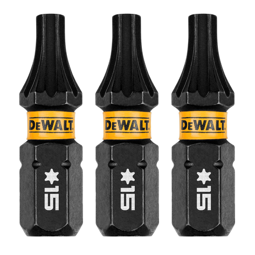 DW FLEXTORQ 3PK 1IN BITS FOR T15