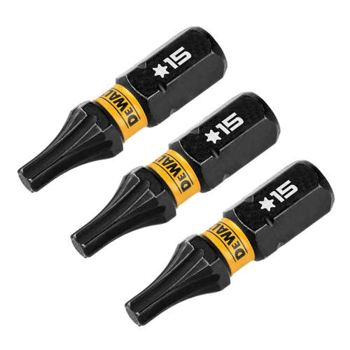 DW FLEXTORQ 3PK 1IN BITS FOR T15