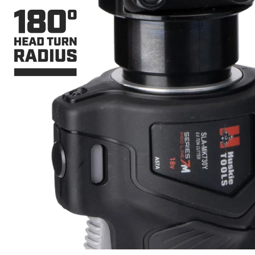 HUSKIE 15 TON STREAMLINE COMPRES. TOOL KIT (C-HEAD) W/ 2 MAKITA BATTERIES (5Ah), AC CHARGER