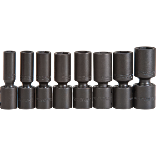 Proto® 1/2" Drive 8 Piece Deep Universal Impact Socket Set - 6 Point 1/ea
