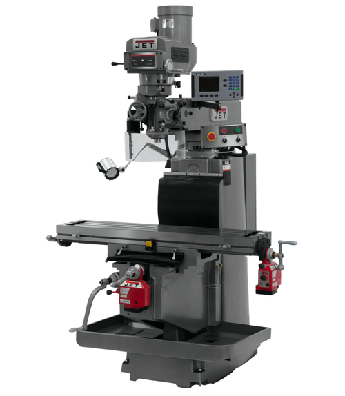 JTM-1254RVS with ACU-RITE 203 3X (K) DRO, X & Y Powerfeeds