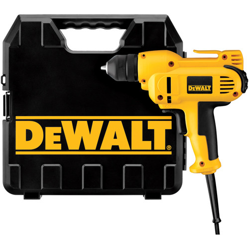 DEWALT Corded Drill, 8.0-Amp, 3/8-Inch, Variable Speed Reversible, Mid-Handle Grip ()