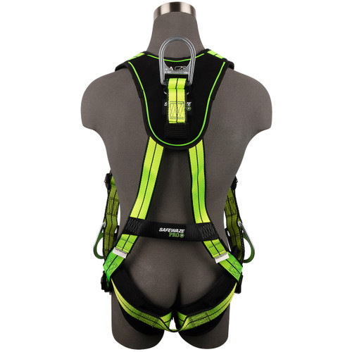 SafeWaze PRO+ Full Body Harness: 3D, QC Chest, TB Legs  (3X)
