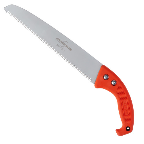 Jameson Tri-Cut Straight Blade Hand Saw, Ergonomic Grip Handle, 11"