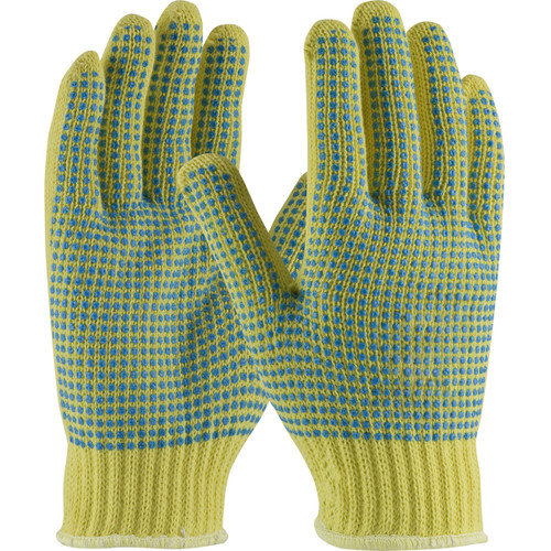 Kut Gard® 08-K350PDD Heavy Weight Cut Resistant Gloves, Size S, Yellow, ANSI A3