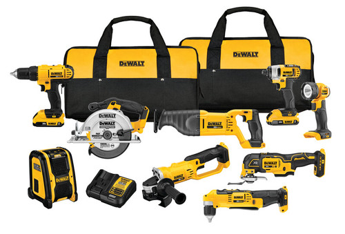 DEWALT 20V MAX* Cordless Drill Combo Kit, 9-Tool