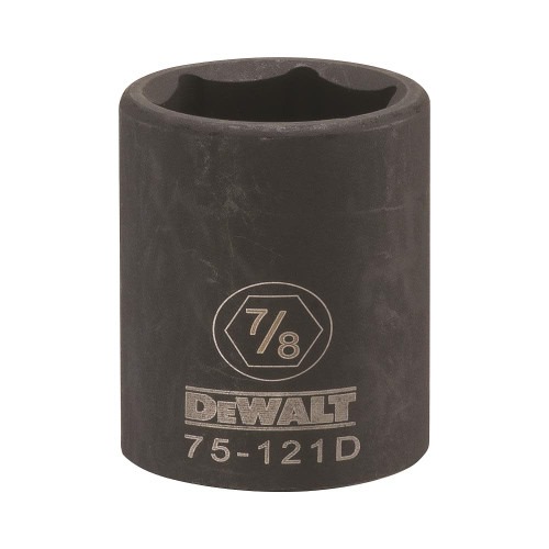 DEWALT 6 Point 1/2" Drive Impact Socket 7/8" SAE