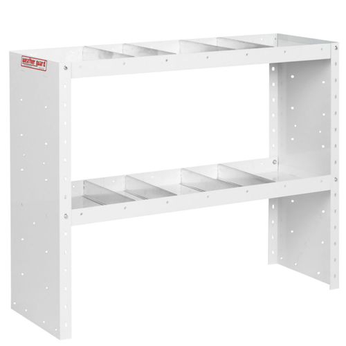 Heavy Duty Adjustable 2 Shelf Unit, 42 in x 34 in x 13-1/2 in