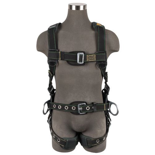 SAFEWAZE Arc Flash Construction Harness: 3D, MB Chest, TB Legs (XS)
