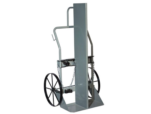 Double Cylinder Hand Truck With Firewall, 20" Steel Wheels - 35046