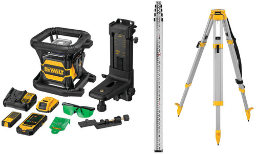 DEWALT 20V GREEN BT ROTARY LASER FULL KIT