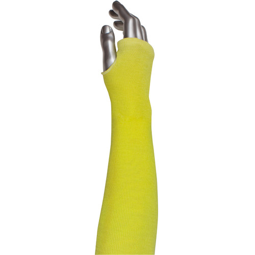 Kut Gard® 10-KDSTH  Cut Resistant Sleeve, Size 18", Yellow, ANSI A3