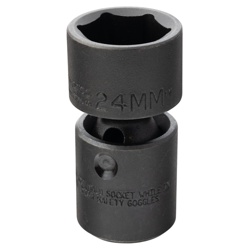 Proto® 1/2" Drive Universal Impact Socket 24 mm - 6 Point 1/ea