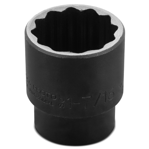 Proto® 1/2" Drive Impact Socket 1-7/16" - 12 Point 1/ea