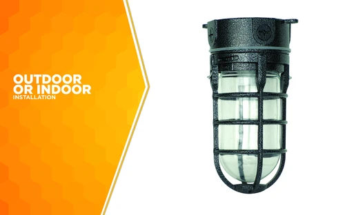 WOODS LIGHT, SECURITY WEATHER TIGHT INDUSTRIAL 12/BX (P/N L1706BLK)