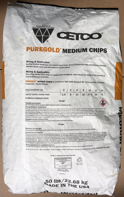 CETCO PUREGOLD MEDIUM CHIPS 50 LB BAG 48/PALLET