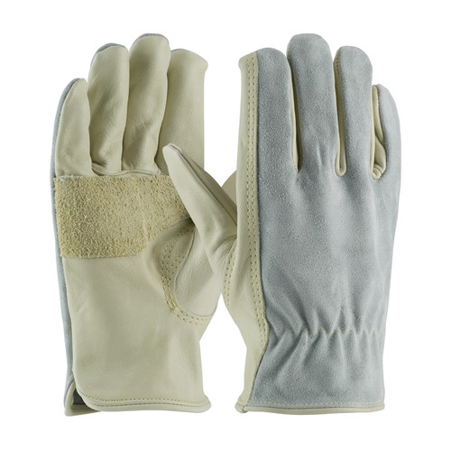 PIP Maximum Safety ANTI-VIBRATION LEATHER DRIVER'S STYLE, TOP GRAIN PALM, SPLIT BACK Size L 72PR/Case