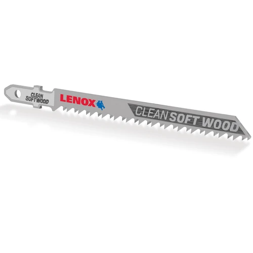 LENOX T-Shank CLean Wood Cutting Jig Saw Blade, 4" X 5/16" 10 TPi, 25 Pack