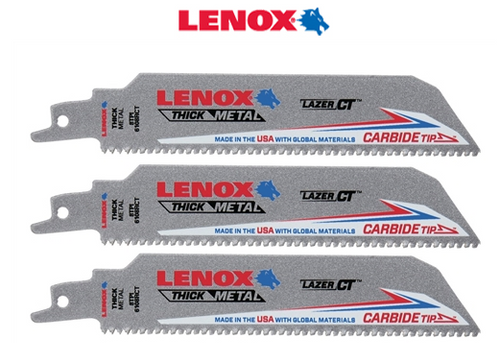 LENOX Ct 6-In 8TPi Recip Bld 3-Ct