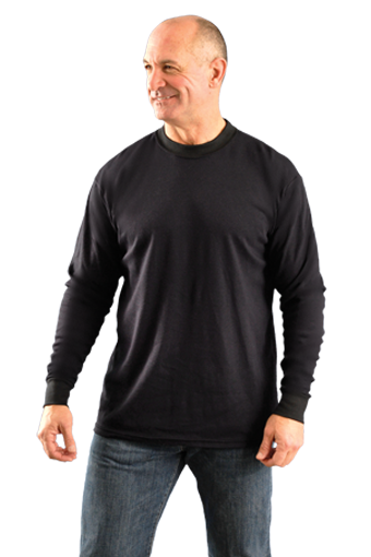 Classic Flame Resistant Midnight Blue Long Sleeve T-Shirt HRC 2