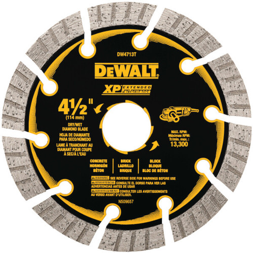 DEWALT XP All-Purpose Segmented Diamond Blades  (P/N DW4713T)