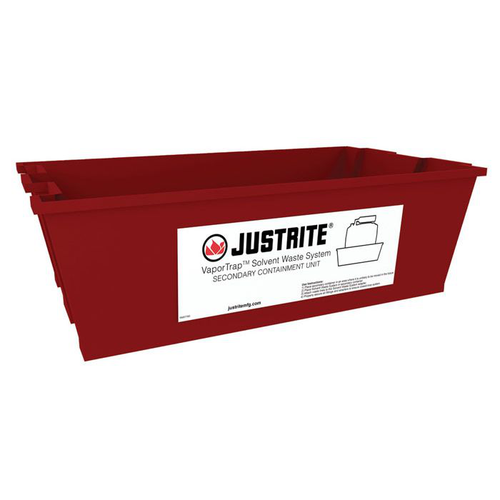 3.7 Gallon Spill Basin for 2.5/4/5/10 Liter Carboys, Plastic, Red - 12955