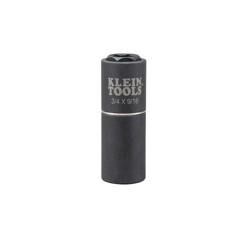 Klein 2-in-1 Impact Socket, 6-Point, 3/4" and  9/16"