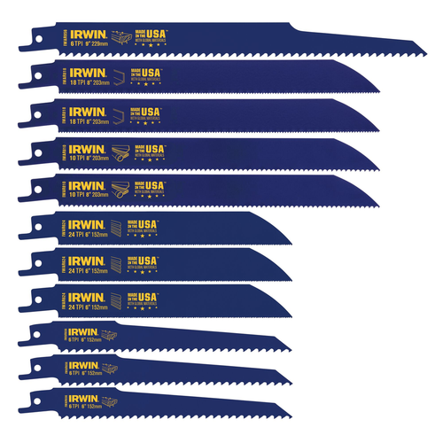 IRWIN 11PC RECIP KIT WITH CASE
