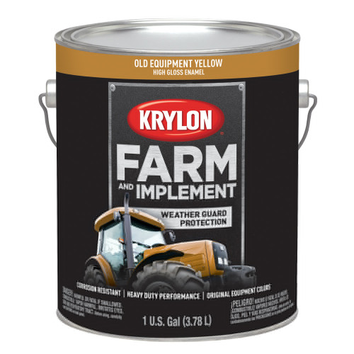 Krylon® Farm & Implement Paint Gallons  Old Equipment Cat Yellow 128 oz. 4/CS