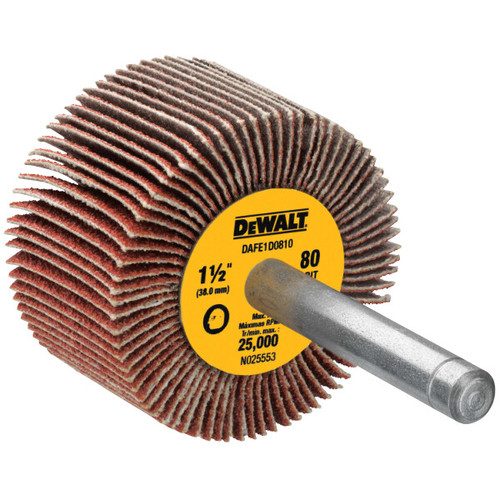 DEWALT 1 1/2-Inch By 1-Inch By 1/4-Inch Hp 80G Flap Wheel