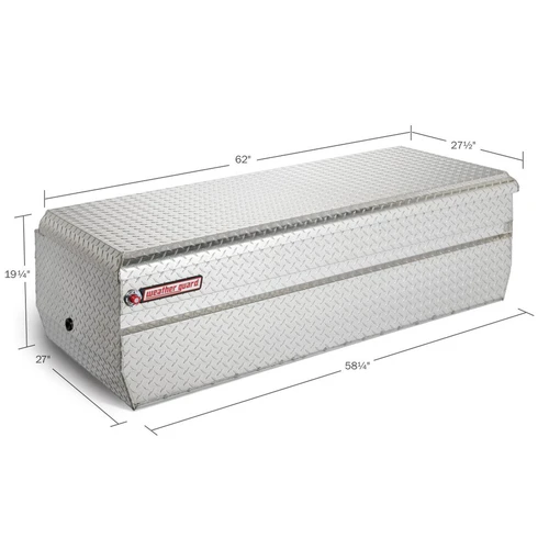 Weather Guard 62" Wide Chest - Alum, Clear Finish