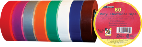 Electro-Tape  1"   (25 mm)     x 60 yd Solid Color PVC Marking Tape - Red 48/CS