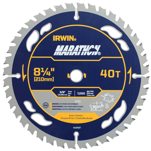 IRWIN SAW BLD 8-1/4" 40T MARATHON CD