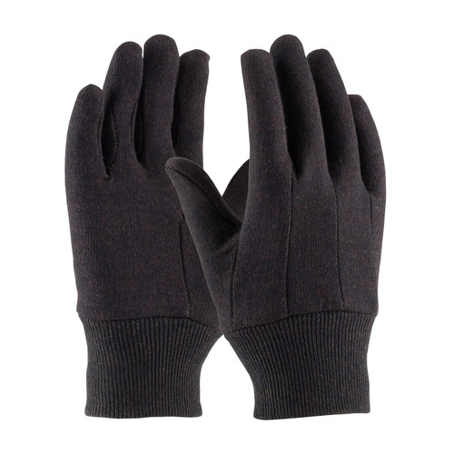 PIP® 95-808C Regular Weight Fabric Work Gloves, Size LADIES, Brown