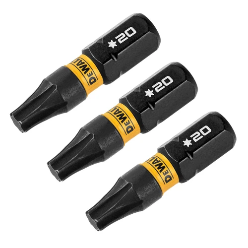 DW FLEXTORQ 3PK 1IN BITS FOR T20