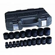 19 Pc. 1/2" Drive 6 Point SAE Impact Socket Set