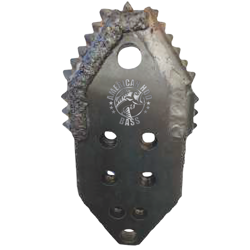 BASS Paddle Bit Ditch Witch® Compatible 5-Hole  -- 12 MM, 4.5" Width, 3/4" Thick