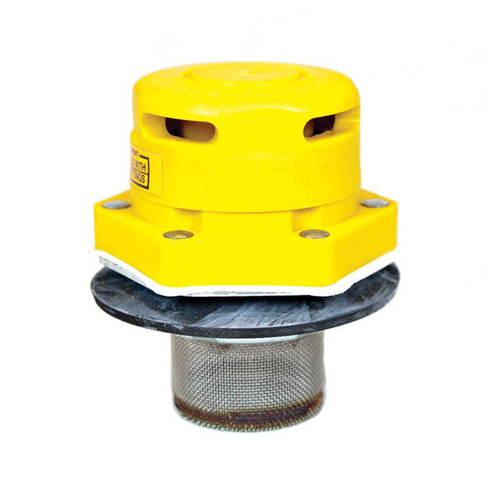 Drum Vent for Petroleum Based Applications, Polyethylene, Vertical, Flame Arrester, 2" Bung - 08005